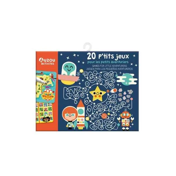 Ma pochette de 20 p'tits jeux pour les petits aventuriers - Auzou