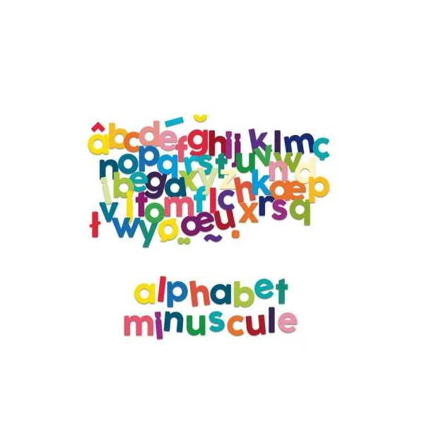 Magnets alphabet minuscules bois 80 pièces - Vilac