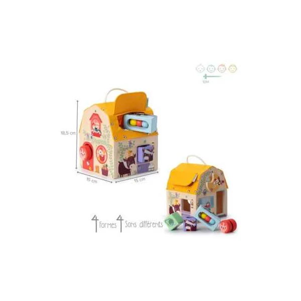 Maison sonore à formes - Lilliputiens