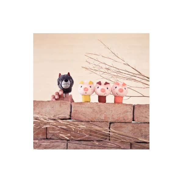Marionnettes à doigt Les trois petits cochons - Lilliputiens