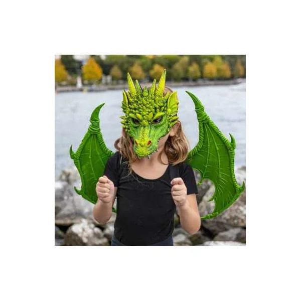 Masque de dragon vert - Great Pretenders