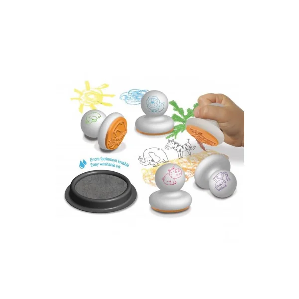 Mes premiers tampons Animaux de la savane - CréaLign'