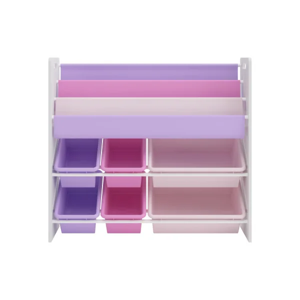 Meuble Rangement Jouets 6 Bacs Thème Océan Meuble Enfant Bibliothèque Enfant
