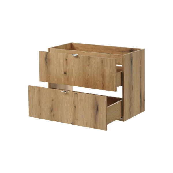 Meuble Sous Vasque Chêne 2 Tiroirs 160 x 40 x 60 cm