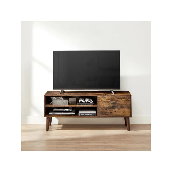Meuble TV 120x49x50 cm Support Télé jusqu'à 55 Pouces Marron Rustique