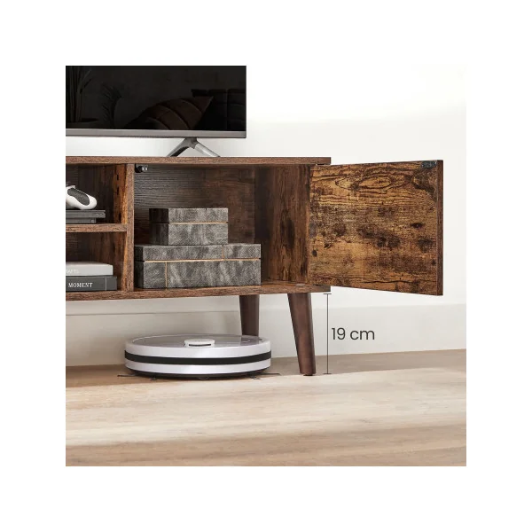 Meuble TV 120x49x50 cm Support Télé jusqu'à 55 Pouces Marron Rustique