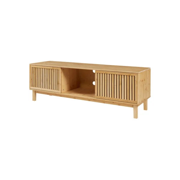 Meuble TV 150 cm Bambou Massif Meuble Télévision Bambou Banc Tv Tendance