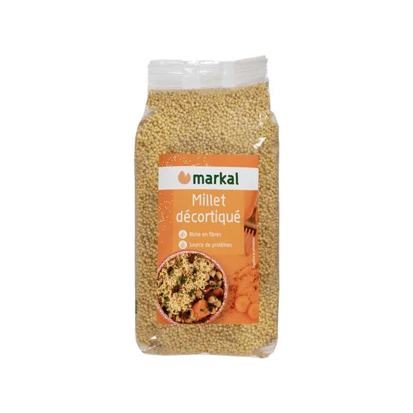 Millet décortiqué BIO, Markal (500 g)