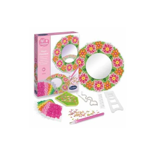 Miroir mosaïques fleurs - Sentosphère