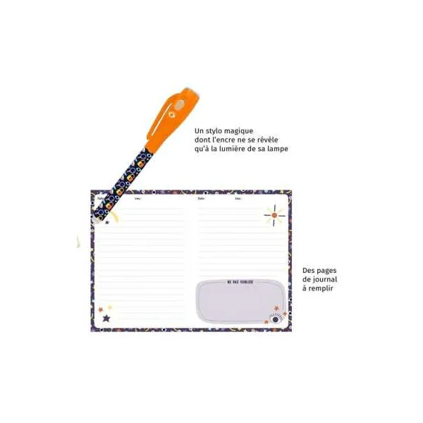 Mon carnet top secret encre invisible - Auzou