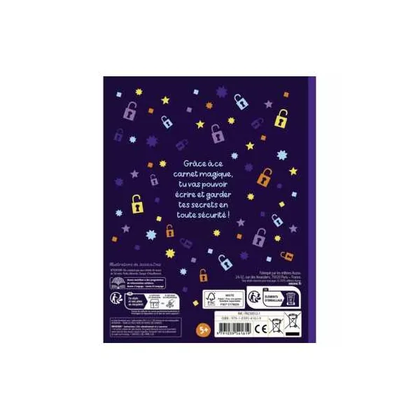 Mon carnet top secret encre invisible - Auzou
