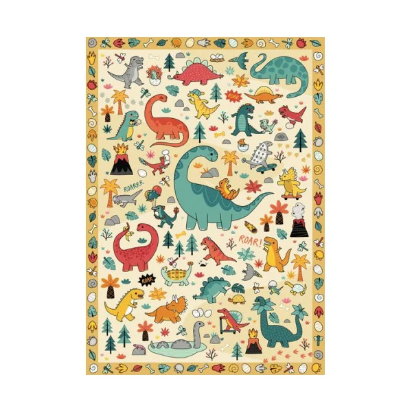 Mon poster créatif Dinosaures - Poppik