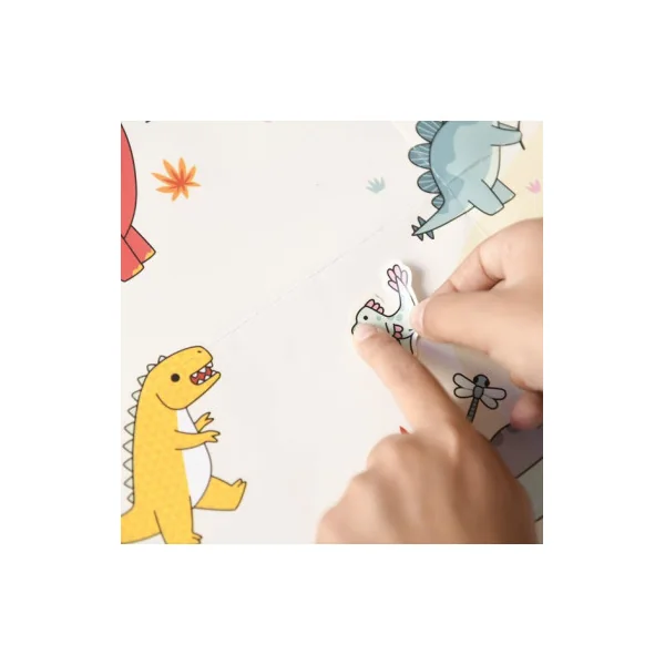Mon poster créatif Dinosaures - Poppik