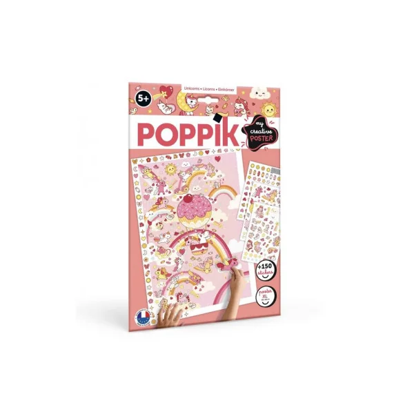 Mon poster créatif Licornes - Poppik