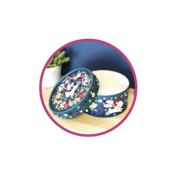 Mosaïques 3D coffret rond - Sycomore