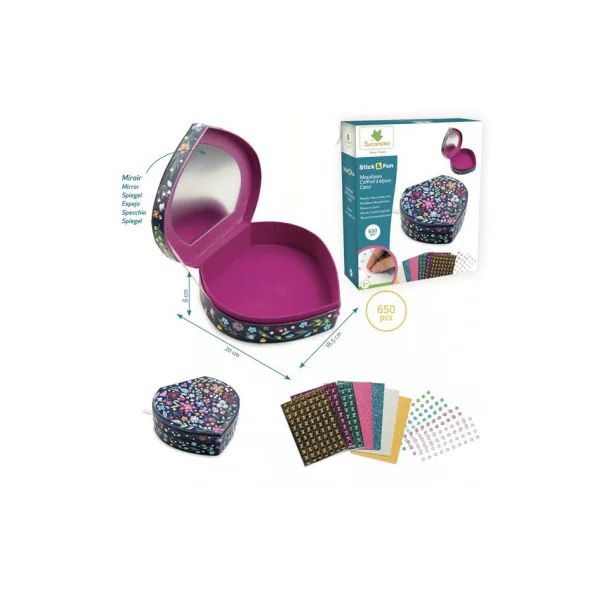 Mosaïques coffret à bijoux coeur - Sycomore