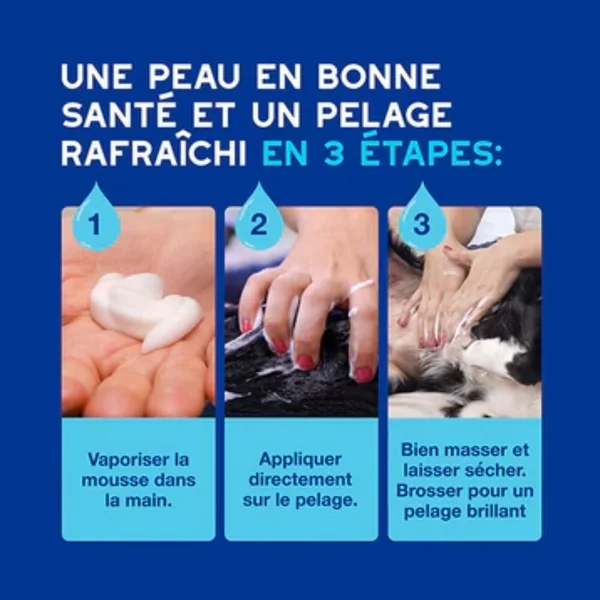 Mousse sans rinçage hypoallergénique chien 150 ml