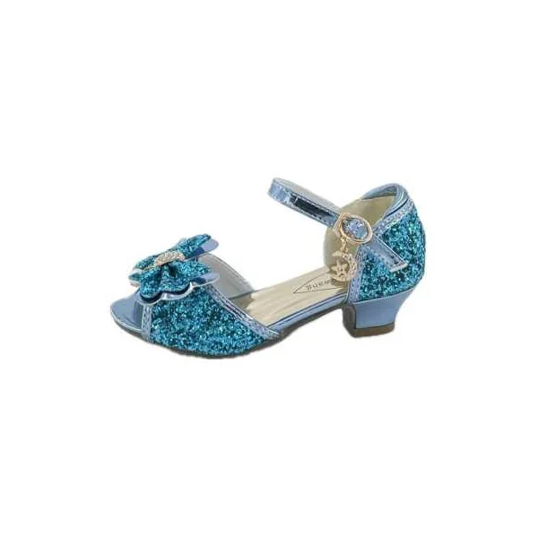 Mules à Nœuds et Paillette Bleu 3 - 4 ans - Labay