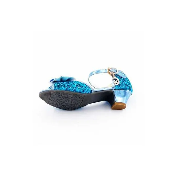 Mules à Nœuds et Paillette Bleu 3 - 4 ans - Labay