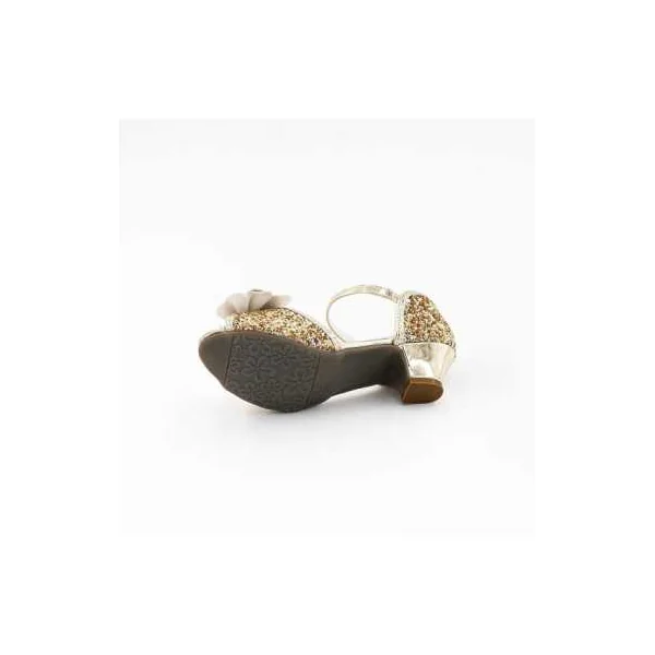 Mules à Nœuds et Paillette dorée 3 - 4 ans - Labay