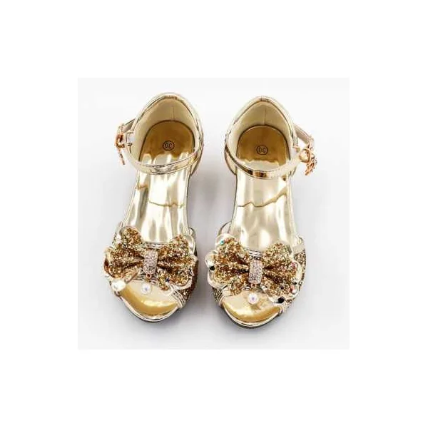 Mules à Nœuds et Paillette dorée 5 - 7 ans - Labay