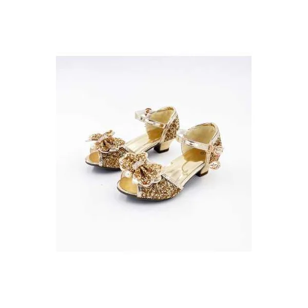 Mules à Nœuds et Paillette dorée 5 - 7 ans - Labay