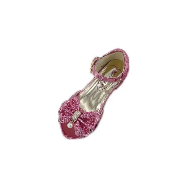 Mules à Nœuds et Paillette Rose 5 - 7 ans - Labay