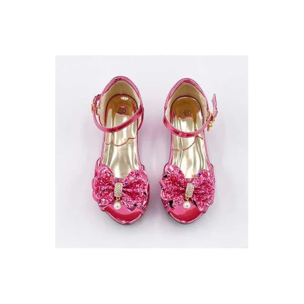 Mules à Nœuds et Paillette Rose 5 - 7 ans - Labay