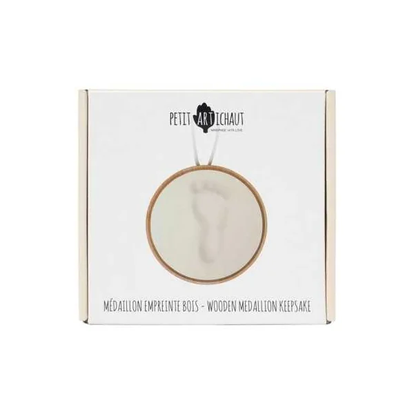 Médaillon empreinte bois - Petit Artichaut