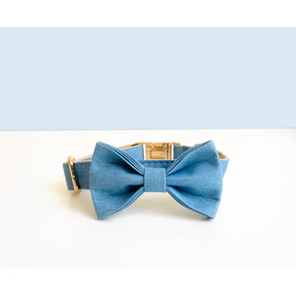 Noeud Papillon Coton Bleu Jean