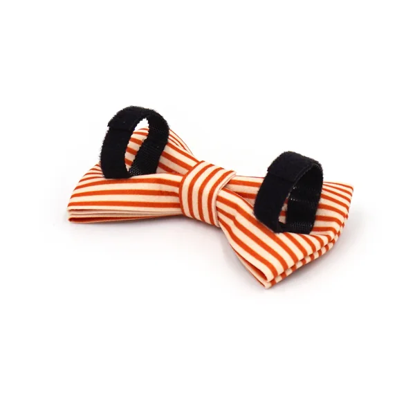 Noeud Papillon Coton Rayé Orange