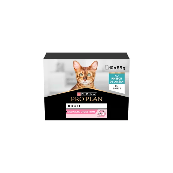 NUTRISAVOUR DELICATE POISSON 10X85GR SAUCE PRO PLAN