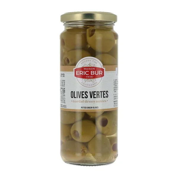 Olives vertes Gordal dénoyautées, Eric Bur (163 g)