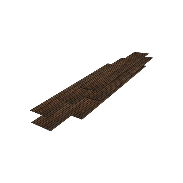 Panneaux Muraux 3D Effet Noyer 195 x 32 cm Décoration Intérieur