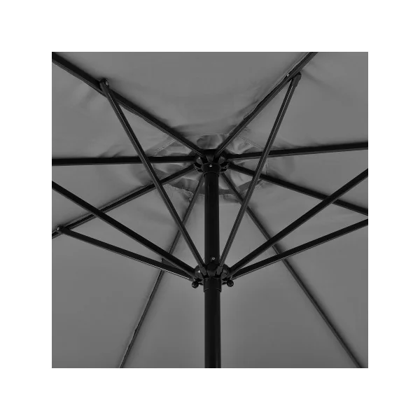 Parasol de Jardin Résistant 300 x 230 cm Gris
