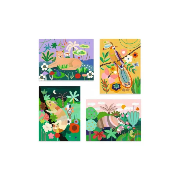 Peinture 3D Forêt tropicale - Djeco