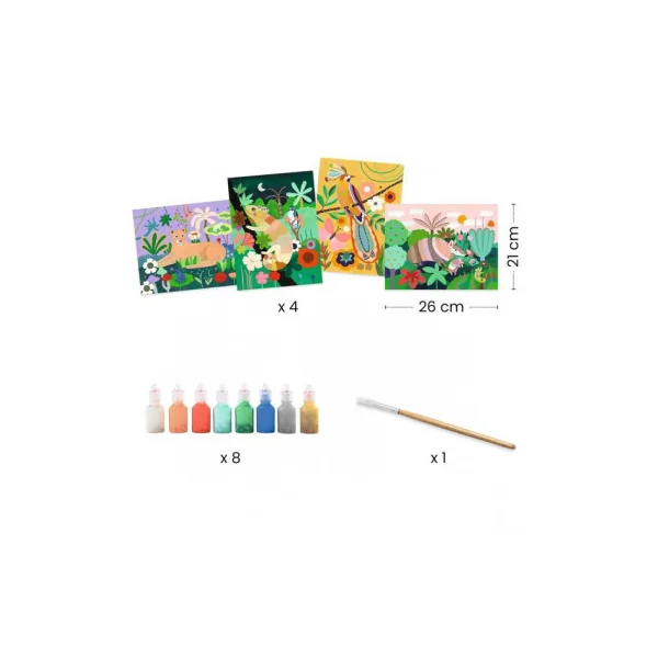 Peinture 3D Forêt tropicale - Djeco