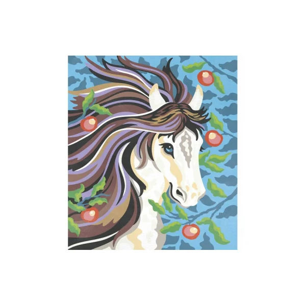 Peinture au numéro aquarelle Chevaux - Janod