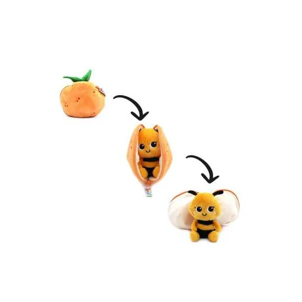 Peluche Buzzet l'abeille mandarine - Flipetz by Déglingos