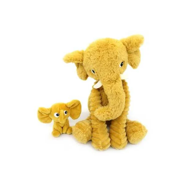 Peluche Dimoitou l'éléphant jaune moutarde - Les Ptipotos by Déglingos