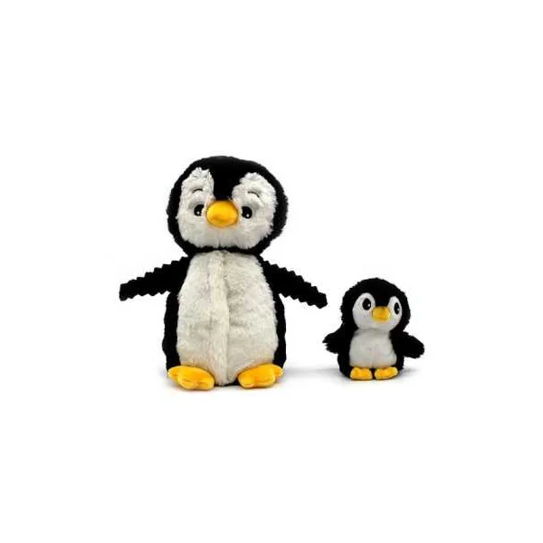 Peluche Iglou le pingouin maman et bébé noir - Les Ptipotos by Déglingos