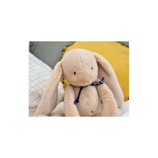 Peluche Lapin Méloé 37 cm beige - Maïlou Tradition