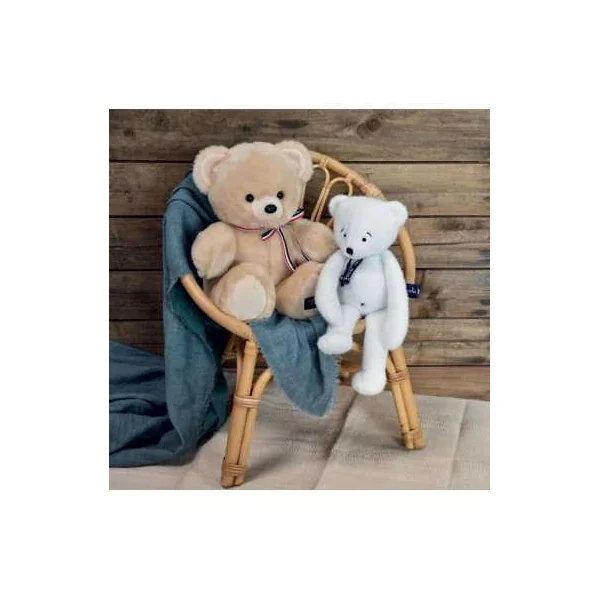 Peluche L'ours beige 35 cm - Maïlou Tradition