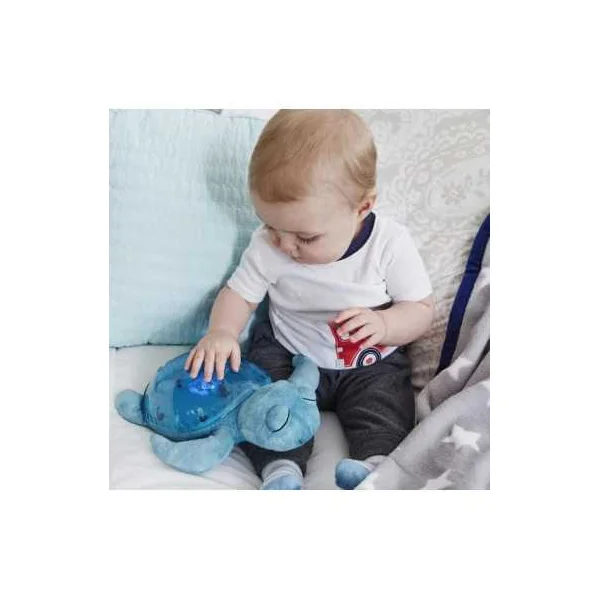 Peluche musicale à projections Tranquil turtle aqua rechargeable - Cloud b