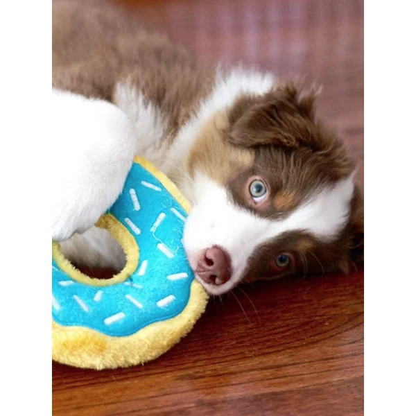 Peluche originale pour chien - 🍩 Donutz Myrtille - Zippy Paws