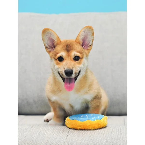 Peluche originale pour chien - 🍩 Donutz Myrtille - Zippy Paws