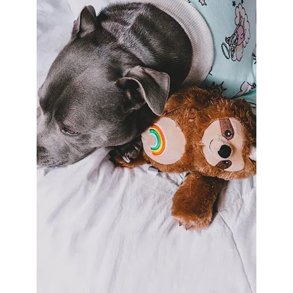 Peluche originale pour chien - Slothicorn tatoué 🦥🌈🦄 - Fringe PetShop