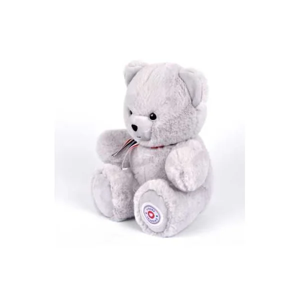 Peluche petit ours gris perle L'ours français 25 cm