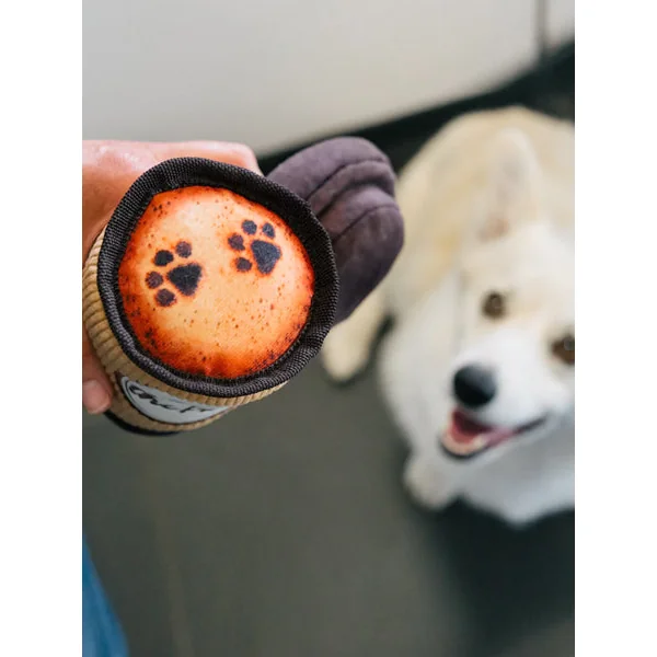 Peluche pour chien - Pup Cup Café - Latte à emporter ☕ - Pet PLAY