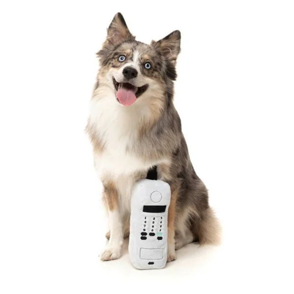 Peluche rétro pour chien - Téléphone The Brik ☎️ - FuzzYard